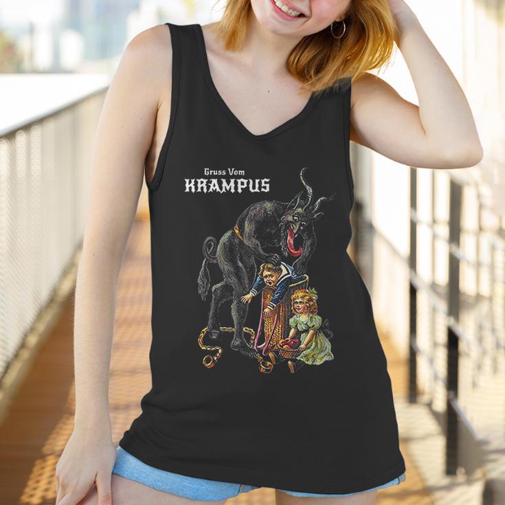 Gruss Vom Krampus Greetings From Christmas Germanic Demon Women Tank Top