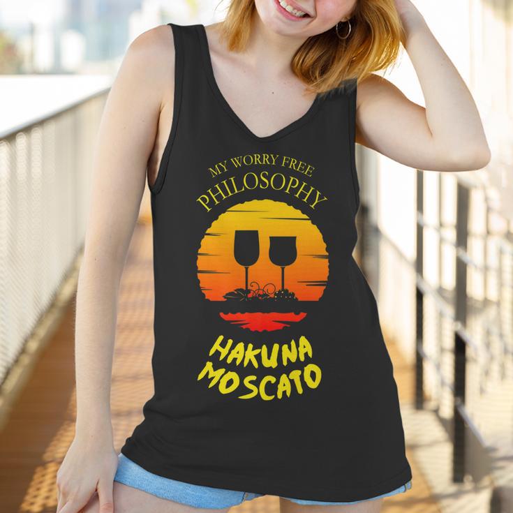 Hakuna Moscato It Means Drink Fine Wine Funny Women Tank Top