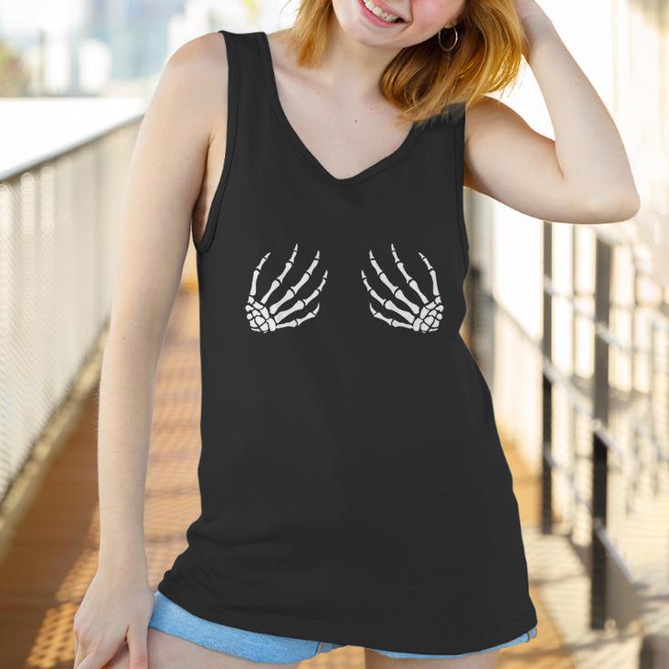 Halloween Bobs For Women Funny Skeleton Hand Bra Women Tank Top