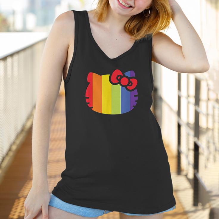 Hello Kitty Rainbow Stripe Women Tank Top