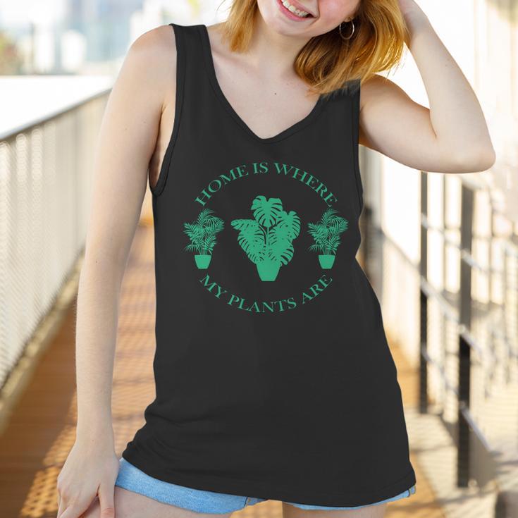 Home Is Where My Plants Are Funny Medical Marijuana Women Tank Top