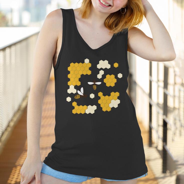 Honey Bee Honeycomb Women Tank Top