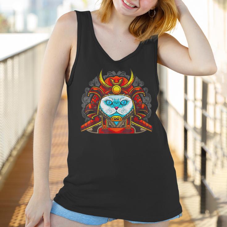 Japanese Persian Samurai Cat I Yoroi For Cat Lovers Cat Mom Women Tank Top