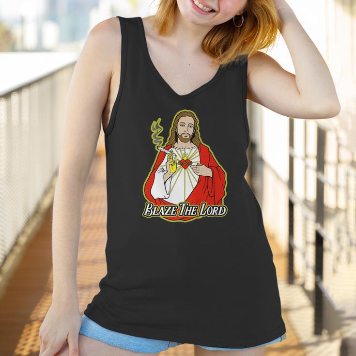 Jesus Blaze The Lord Marijuana Women Tank Top