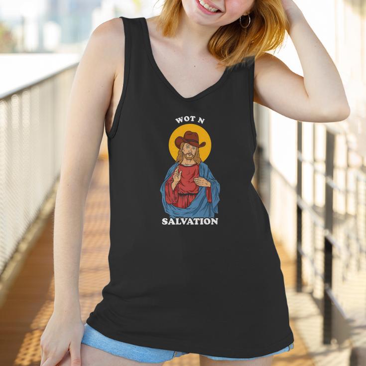 Jesus What In Tarnation Meme Wot N Salvation Women Tank Top