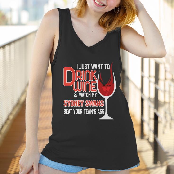 I Just Want To Drink Wine And Watch My Sudney Swans Women Tank Top