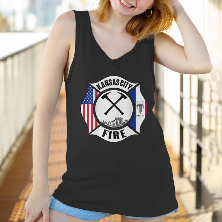 Kansas City Missouri Fire Rescue Department Firefighters Women Tank Top