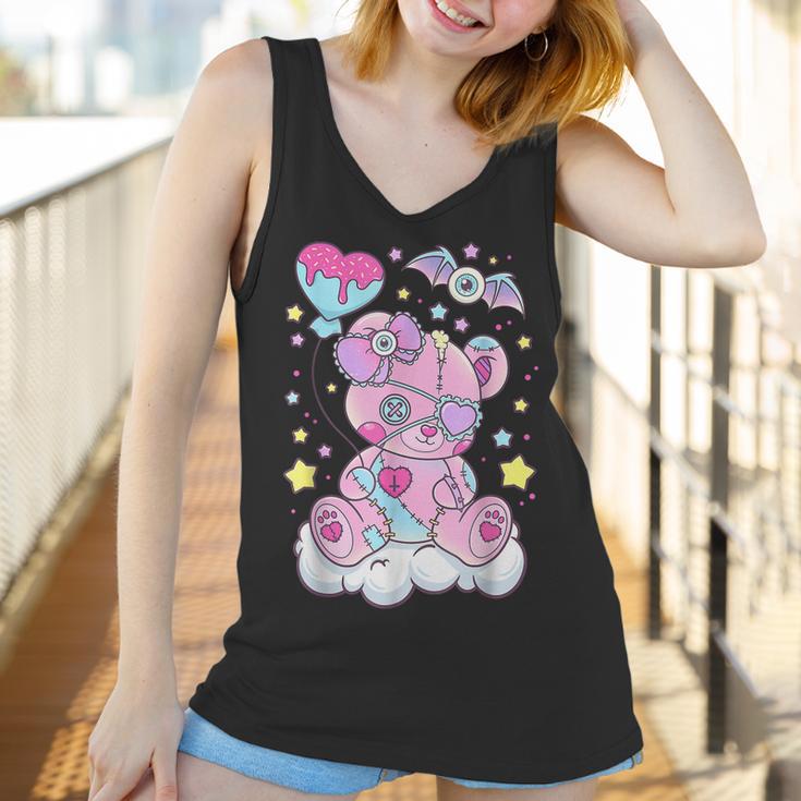 Kawaii Pastel Goth Cute Creepy Bear V2 Men Women T-Shirt Graphic Print Casual Unisex Tee Women Tank Top