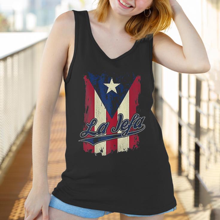 La Jefa Puerto Rico Flag For Puerto Rican Women Camisa Women Tank Top