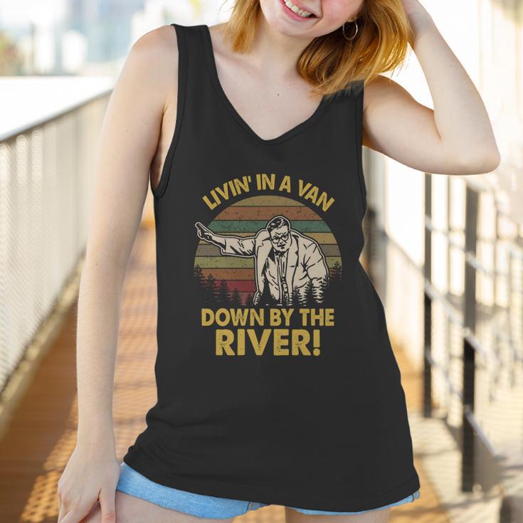 Living In A Van Down By The River Vintage Men Women T-Shirt Graphic Print Casual Unisex Tee Women Tank Top