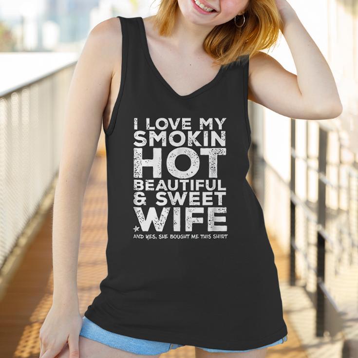 I Love My Hot Wife Funny Gift For Husband Women Tank Top