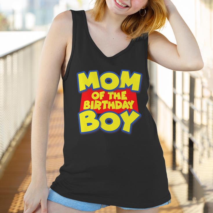 Mom Of The Birthday Boy Spoof Toy Logo Women Tank Top