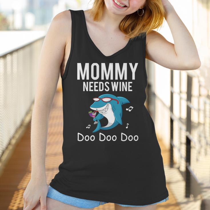 Mommy Needs Wine Shark Doo Doo Doo Women Tank Top