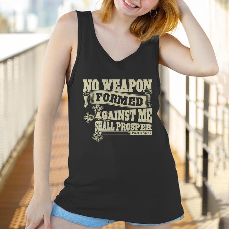 No Weapon Formed Against Me Shall Prosper Christian T-Shirt Women Tank Top