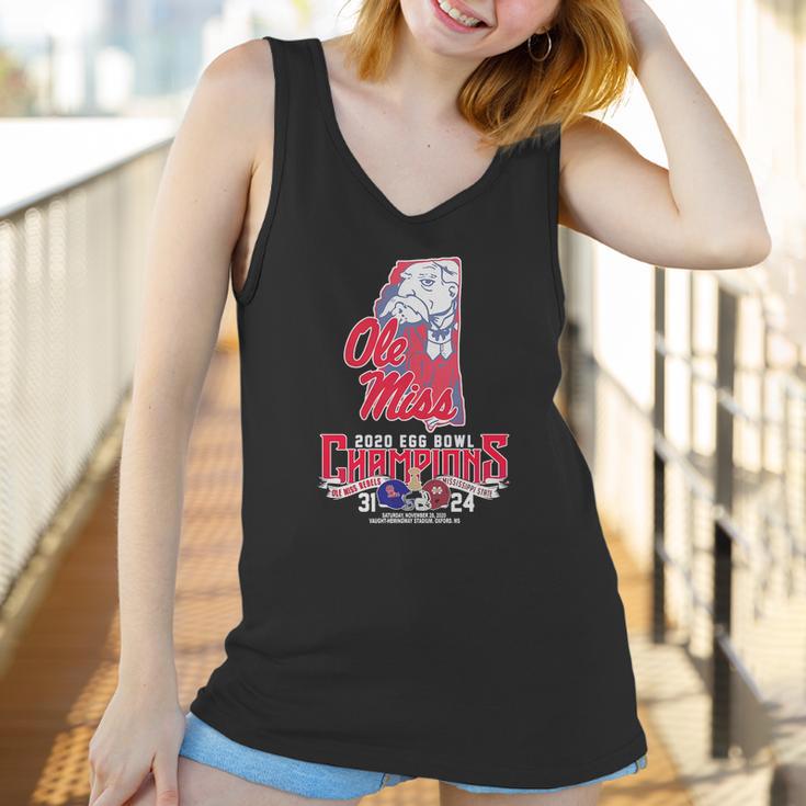 Ole Miss 2020 Egg Bowl Champions Ole Miss Rebels Mississippi State 31 24 Women Tank Top