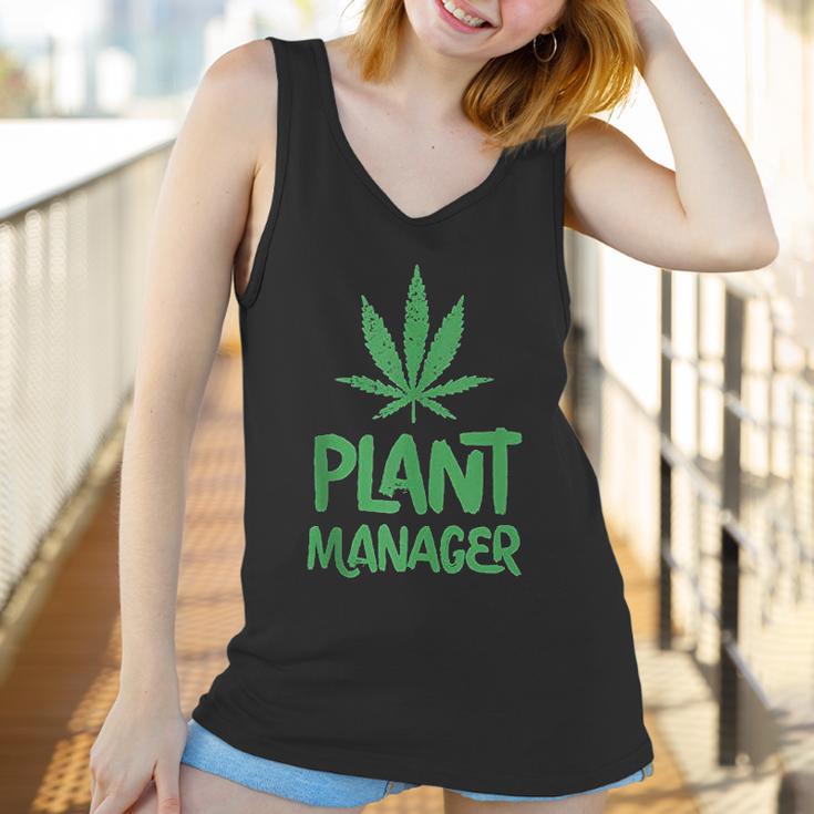 Plant Manager Marijuana Leaf Funny Women Tank Top