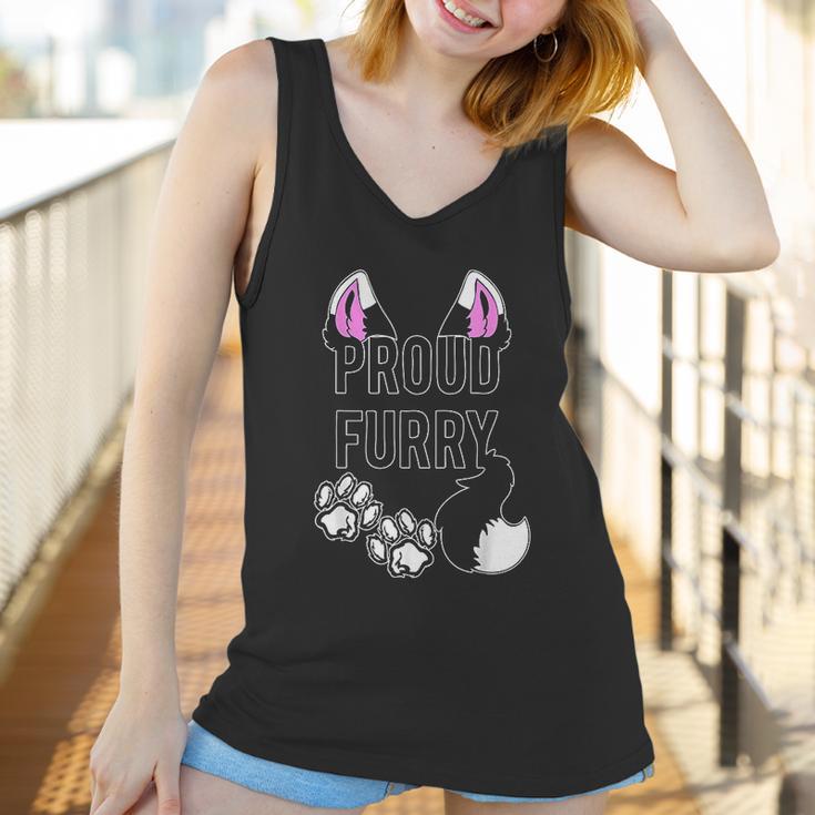 Proud Furry Furries Tail Ears Cosplay Fursona Women Men Women Tank Top