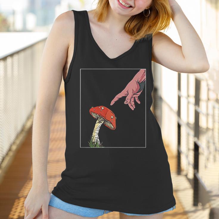 Psychedelic Mushroom Creation Of Adam Women Tank Top