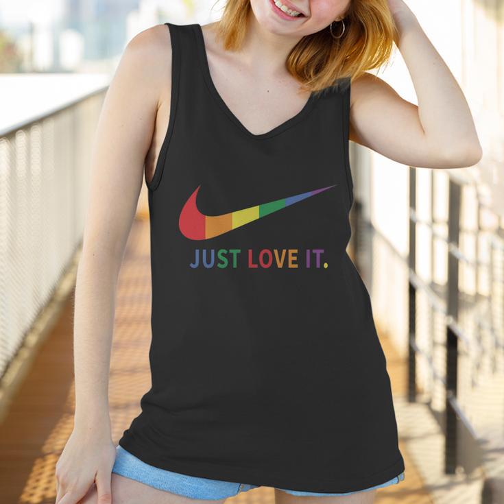 Rainbow Lesbian Gay Pride Lgbt Just Love It Women Tank Top