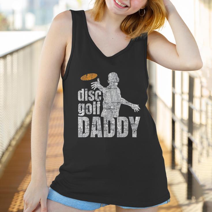 Retro Vintage Daddy Disc Golf Gift For Him Frisbee Frolf Dad Women Tank Top