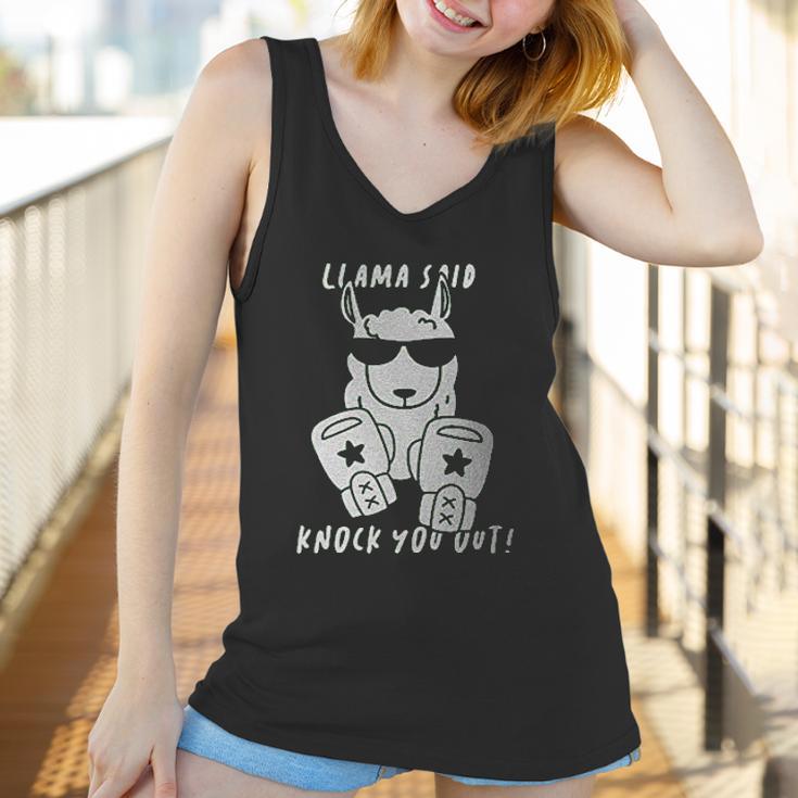 Retta Llama Said Knock You Out Ladies Women Tank Top