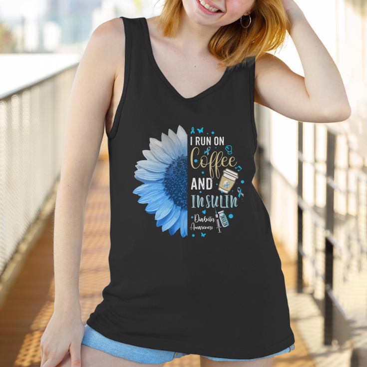 I Run On Coffee And Insulin Gift For Diabetes Awareness Great Gift Women Tank Top