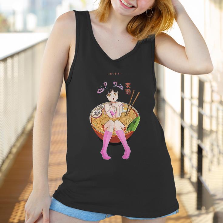 Send Noods Design Ramen Noodle Bowl Shabu Shabu Anime Hentai Women Tank Top