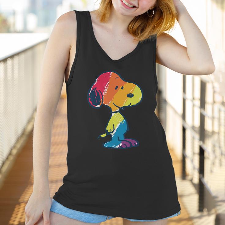 Shirt Rainbow Snoopy Women Tank Top