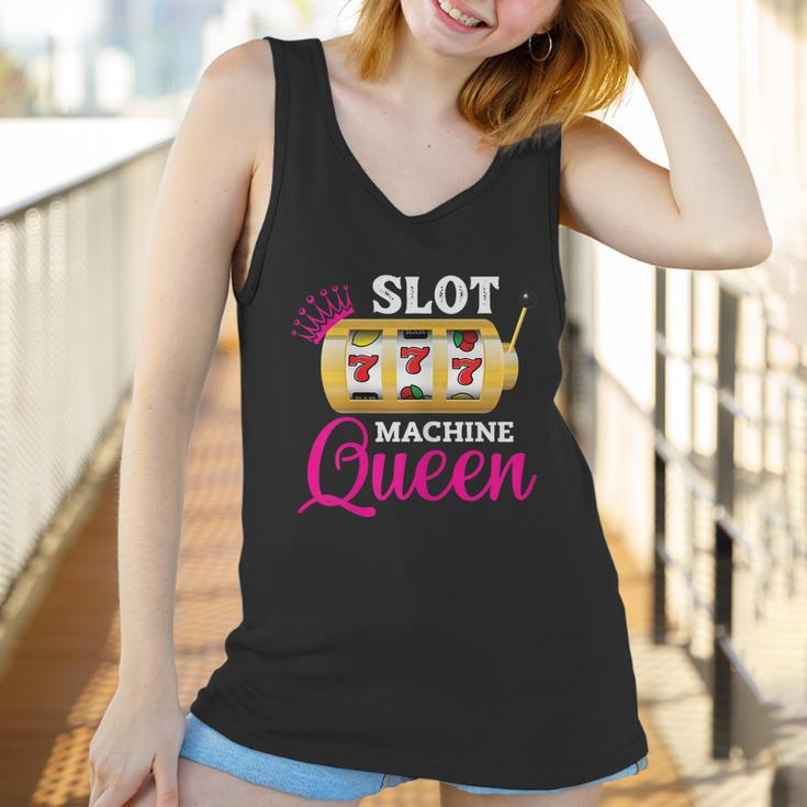 Womens Slot Machine Queen Funny Casino Gambling Women Tank Top