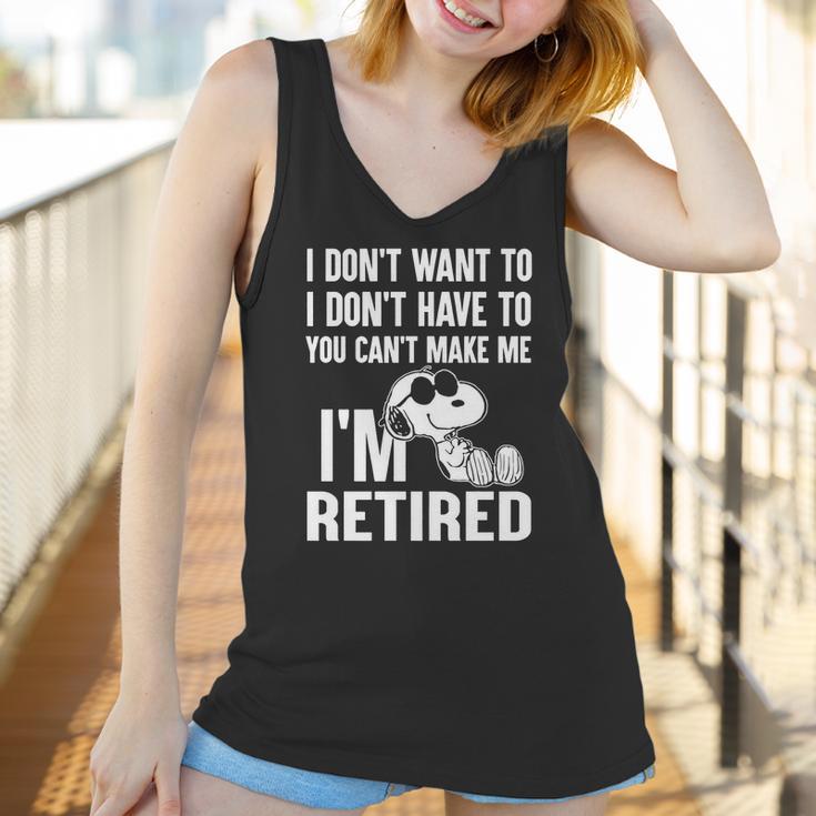 Snoopy Im Retired Women Tank Top