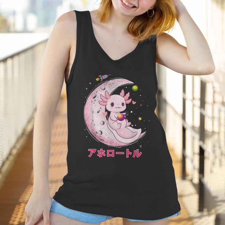 Space Axolotl Kawaii Pastel Goth Anime Comic Girl N V2 Men Women T-Shirt Graphic Print Casual Unisex Tee Women Tank Top