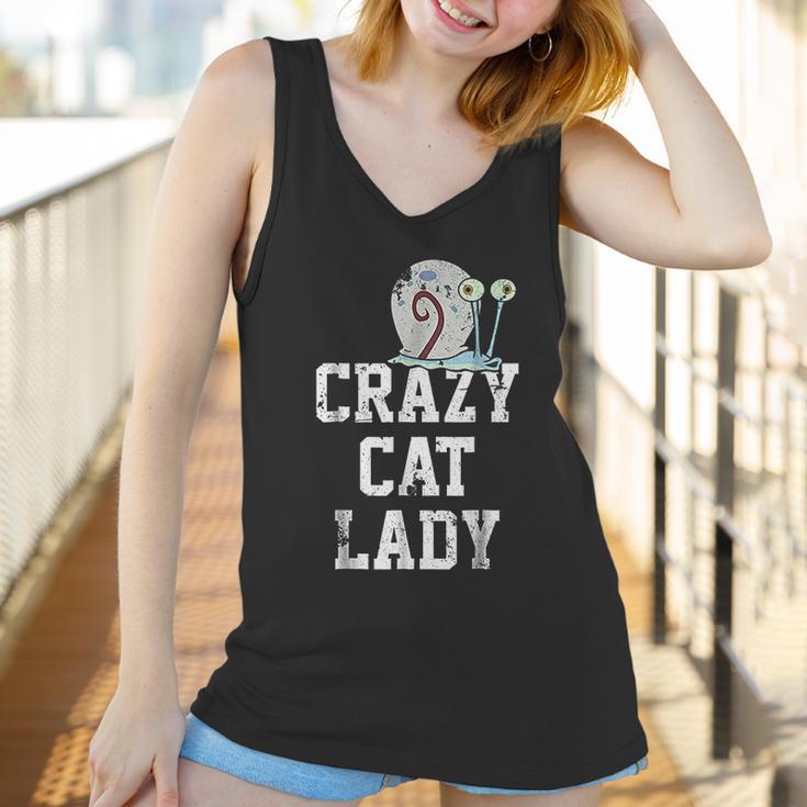 Squarepants Gary Crazy Cat Lady Graphic Women Tank Top