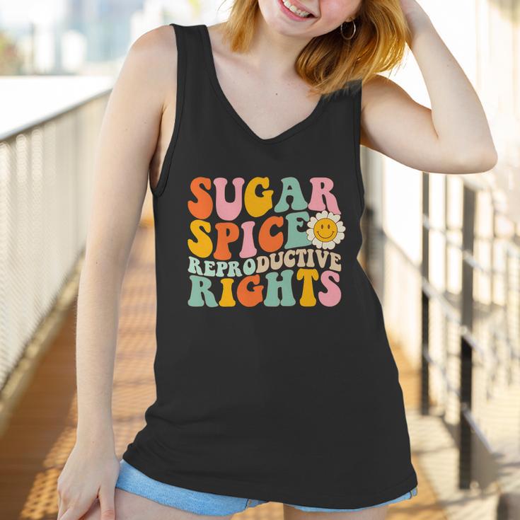 Sugar Spice Reproductive Rights Pro Choice Pro Roe Abortion Rights Smile Flower Women Tank Top