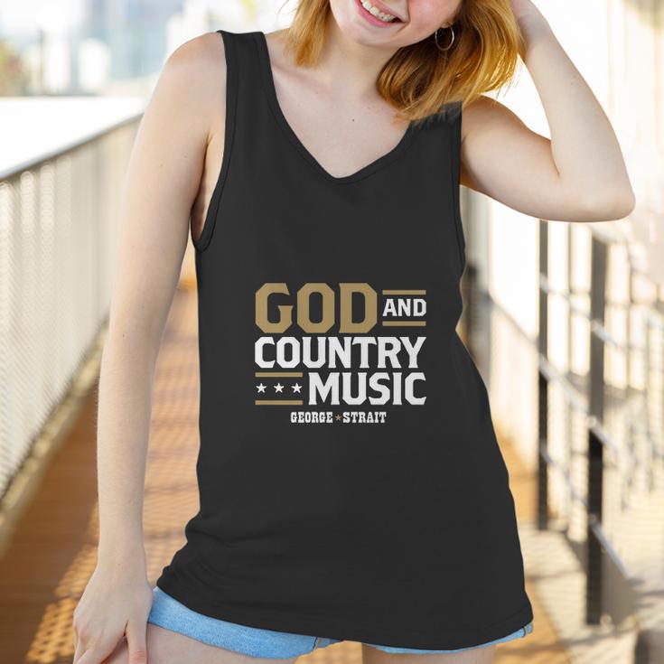 Teehappy God And Country Music George Strait Women Tank Top