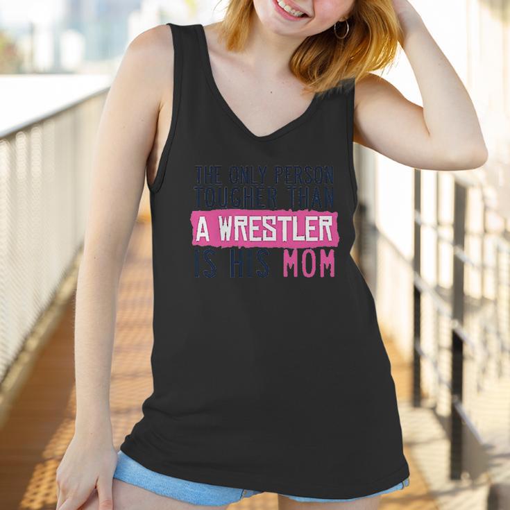 Tougher Than A Wrestler Mom Wrestling By Chalktalk Sports Women Tank Top