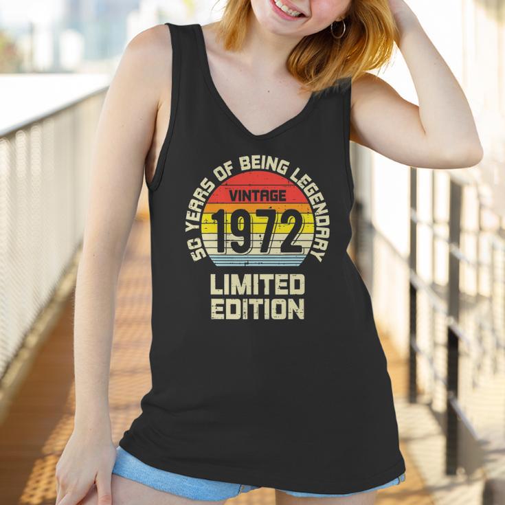 Vintage 1972 Limited Edition 50 Years Legendary Birthday Women Tank Top