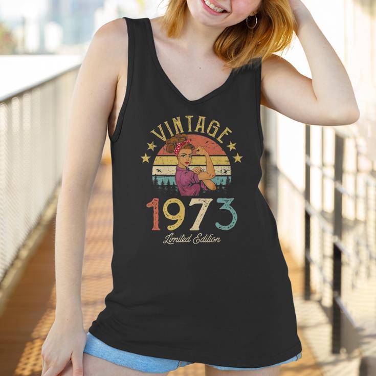 Vintage 1973 Made In 1973 49Th Birthday Women 49 Years Old Women Tank Top