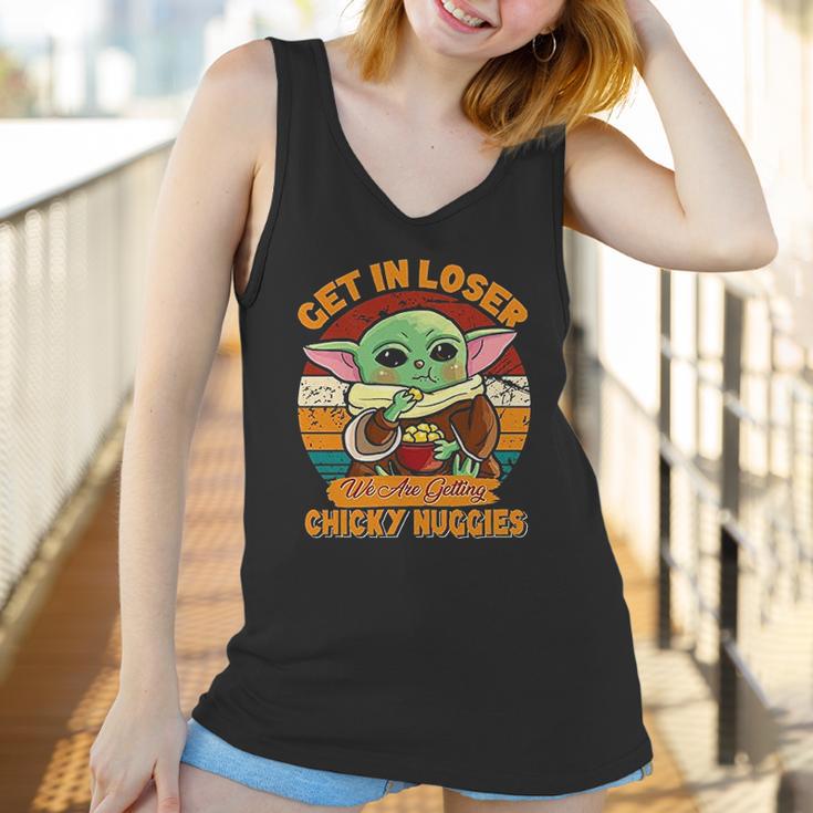 Vintage Baby Get In Loser We Are Getting Chicky Chicken Nuggies Women Tank Top