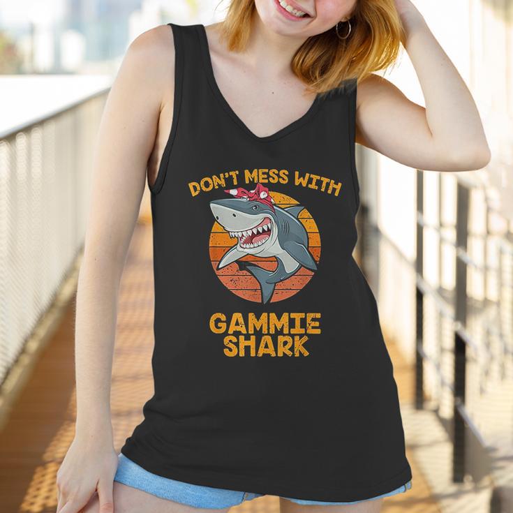 Vintage Dont Mess With Grandma Shark Gammie Gifts Women Tank Top