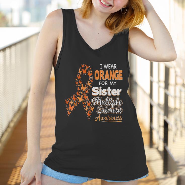 I Wear Orange For My Sister Multiple Sclerosis Awareness Women Tank Top