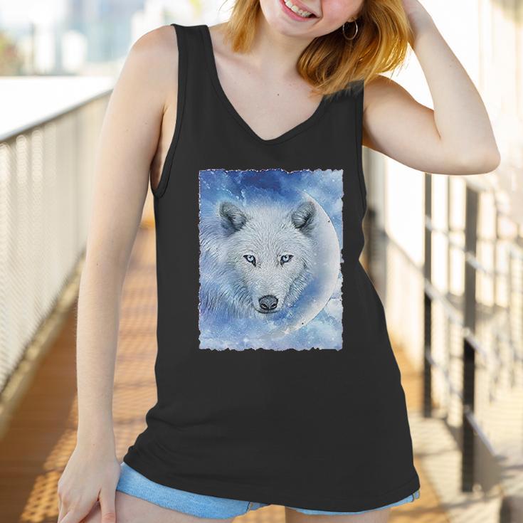 Wolf Wildlife Animal Moon Howl Nature Wolfpack Women Tank Top