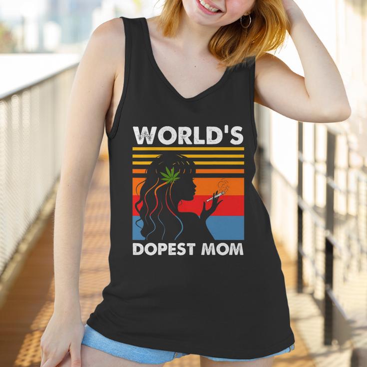 Worlds Dopest Mom Weed Soul Cannabis Vintage Women Tank Top