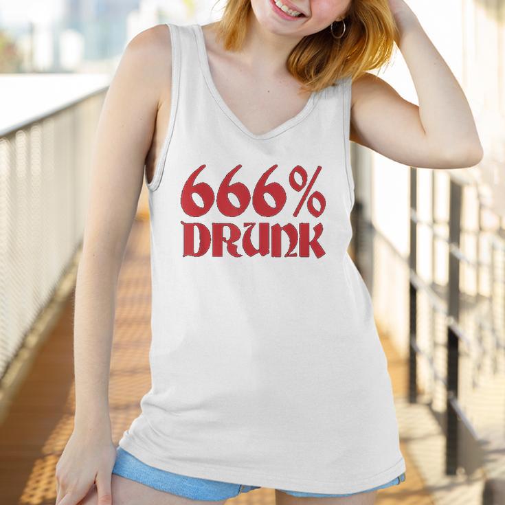 666 Drunk Satanism Women Tank Top