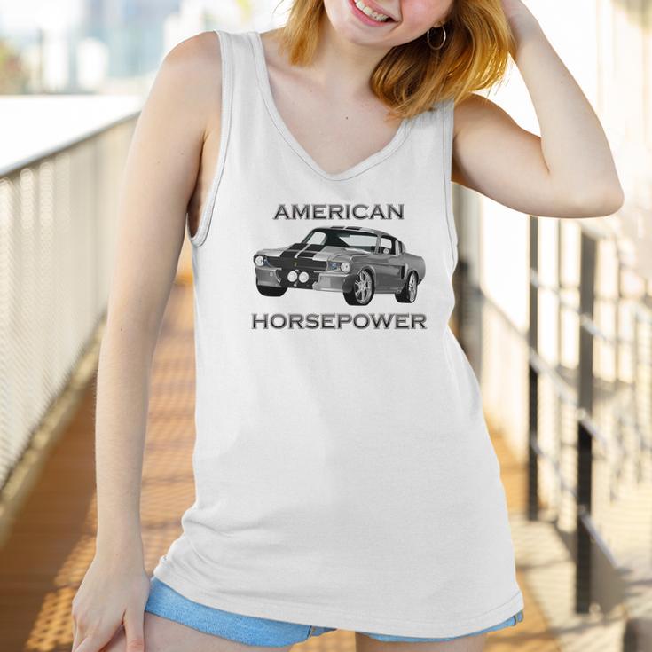 American Horsepower Muscle Car Hot Rod Pony Car Women Tank Top