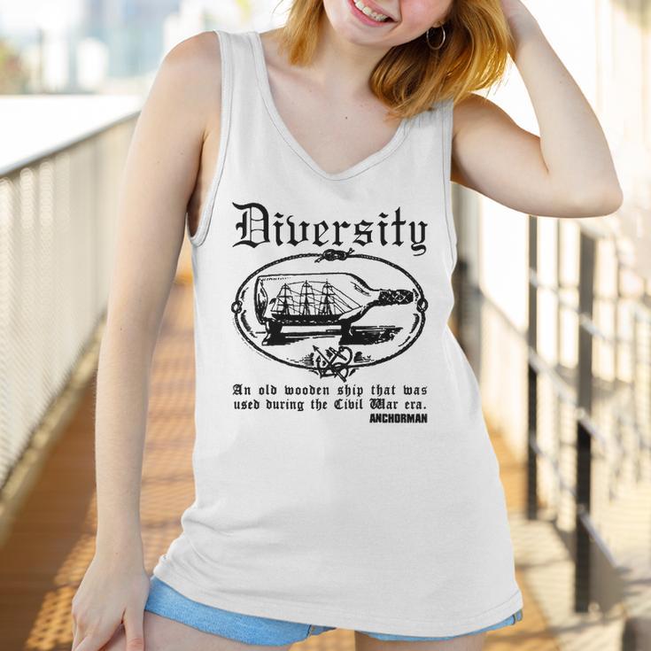 Anchorman Diversity An Old Wooden Ship Men Women T-Shirt Graphic Print Casual Unisex Tee Women Tank Top