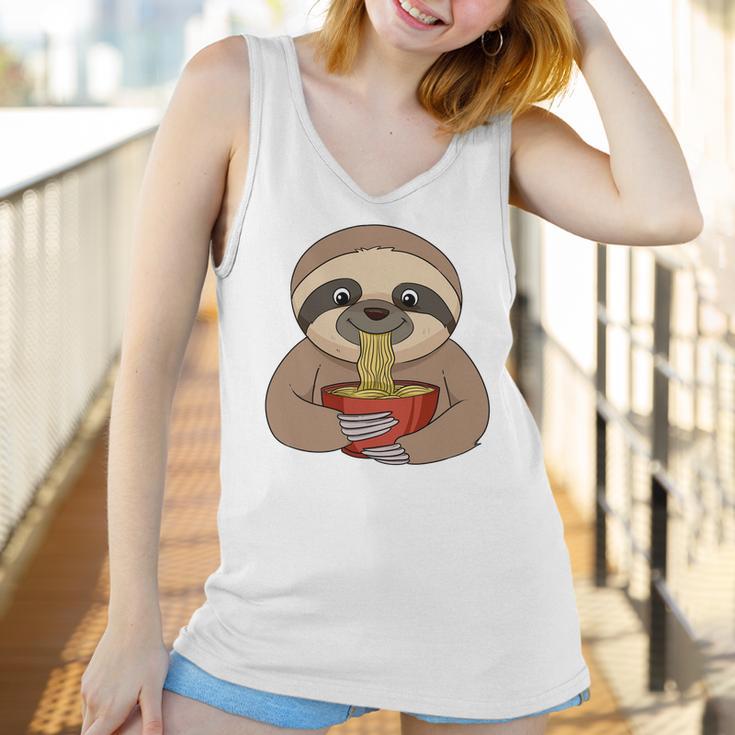 Anime Sloth Ramen Noodles Women Anime Women Tank Top