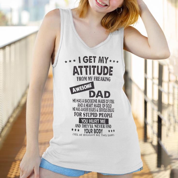 I Get My Attitude From Awesome Dad Impression 2022 Gift Women Tank Top