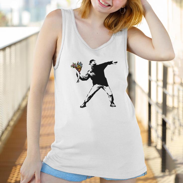 Banksy - Rage Flower Thrower Women Tank Top