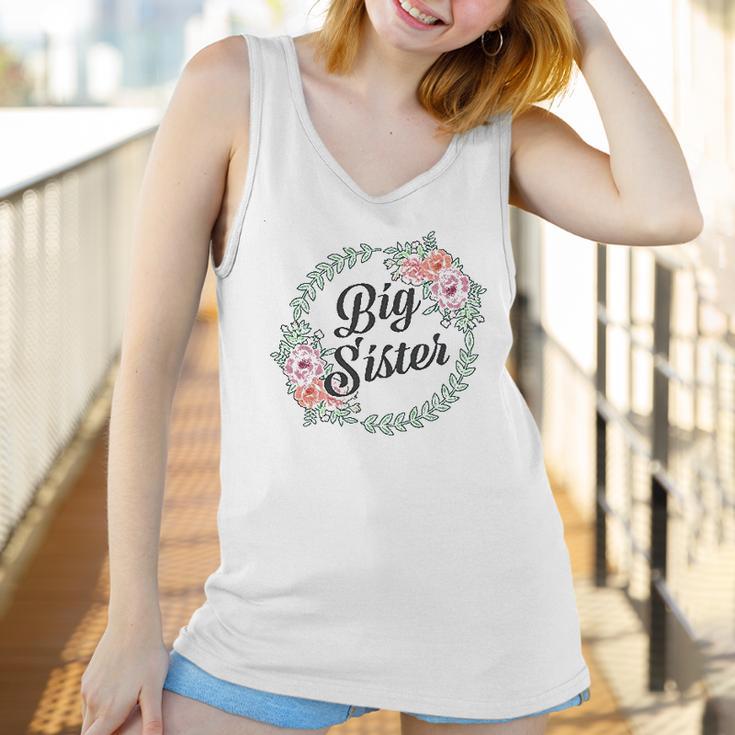 Big Sister With Flower Circle Infant Creeper Women Tank Top