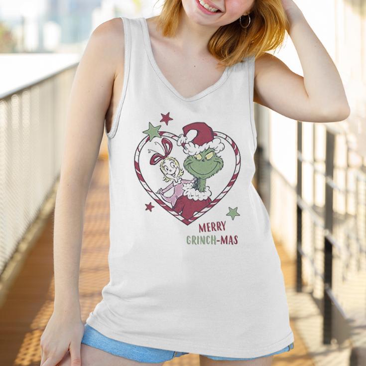 Christmas Grinchmas Heart Graphic Women Tank Top